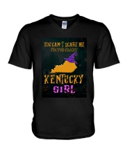 I'm The Crazy Kentucky Girl V-Neck T-Shirt tile