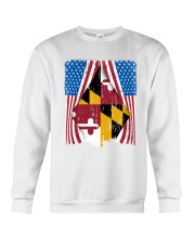 Maryland Flag In America Crewneck Sweatshirt tile