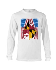 Maryland Flag In America Long Sleeve Tee tile