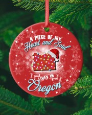 My Heart And Soul Lives In Oregon Circle ornament - single (porcelain) custom-circle-ornament-single-porcelain-lifestyle-10