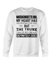 Massachusetts Girl My Heart Has No Room Crewneck Sweatshirt tile