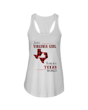 VIRGINIA GIRL LIVING IN TEXAS WORLD Ladies Flowy Tank thumbnail