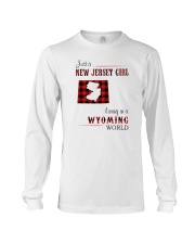 JERSEY GIRL LIVING IN WYOMING WORLD Long Sleeve Tee thumbnail
