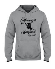 JUST A CALIFORNIA GIRL IN A MARYLAND WORLD Hooded Sweatshirt thumbnail