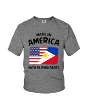 AMERICA WITH FILIPINO PARTS Youth T-Shirt front