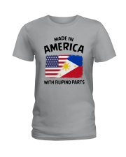 AMERICA WITH FILIPINO PARTS Ladies T-Shirt thumbnail