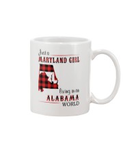 MARYLAND GIRL LIVING IN ALABAMA WORLD Mug tile