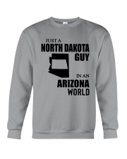 JUST A NORTH DAKOTA GUY IN AN ARIZONA WORLD Crewneck Sweatshirt thumbnail