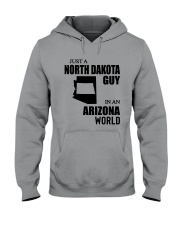 JUST A NORTH DAKOTA GUY IN AN ARIZONA WORLD Hooded Sweatshirt thumbnail