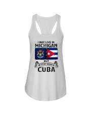 LIVE IN MICHIGAN BEGAN IN CUBA Ladies Flowy Tank thumbnail