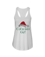 Colorado Girl Giltter Christmas Ladies Flowy Tank tile