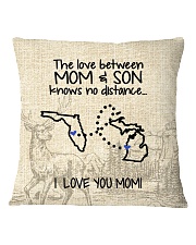 MICHIGAN FLORIDA THE LOVE MOM AND SON Square Pillowcase thumbnail