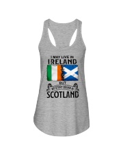 LIVE IN IRELAND BEGAN IN SCOTLAND Ladies Flowy Tank tile