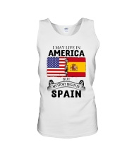 LIVE IN AMERICA BEGAN IN SPAIN ROOT Unisex Tank thumbnail