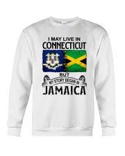 LIVE IN CONNECTICUT BEGAN IN JAMAICA Crewneck Sweatshirt tile