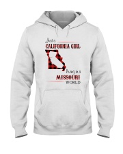 CALIFORNIA GIRL LIVING IN MISSOURI WORLD Hooded Sweatshirt thumbnail