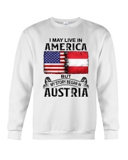 LIVE IN AMERICA BEGAN IN AUSTRIA Crewneck Sweatshirt tile