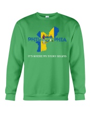 Philadelphia It's Where My Story Begins Crewneck Sweatshirt tile