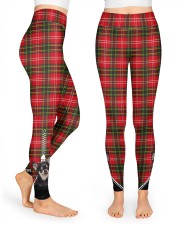 Chihuahua Plaid Zipper High Waist Leggings front