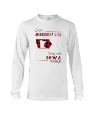 MINNESOTA GIRL LIVING IN IOWA WORLD Long Sleeve Tee thumbnail