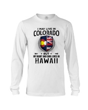 LIVE IN COLORADO MY HEART IN HAWAII MEN Long Sleeve Tee thumbnail