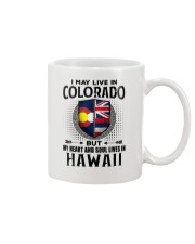 LIVE IN COLORADO MY HEART IN HAWAII MEN Mug thumbnail
