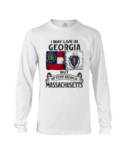 LIVE IN GEORGIA BEGAN IN MASSACHUSETTS Long Sleeve Tee thumbnail