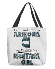 MONTANA GIRL LIFE TOOK TO ARIZONA All-Over Tote tile