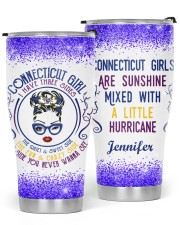 Connecticut Girl I Have Three Sides Glitter Tumbler tile