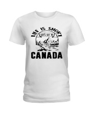 Let's Go To Canada Ladies T-Shirt tile