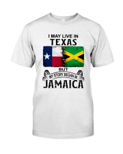LIVE IN TEXAS BEGAN IN JAMAICA Classic T-Shirt tile