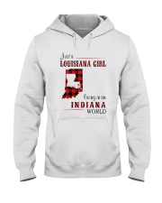 LOUISIANA GIRL LIVING IN INDIANA WORLD Hooded Sweatshirt thumbnail