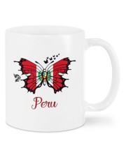 Peru Flag Butterfly Mugs tile