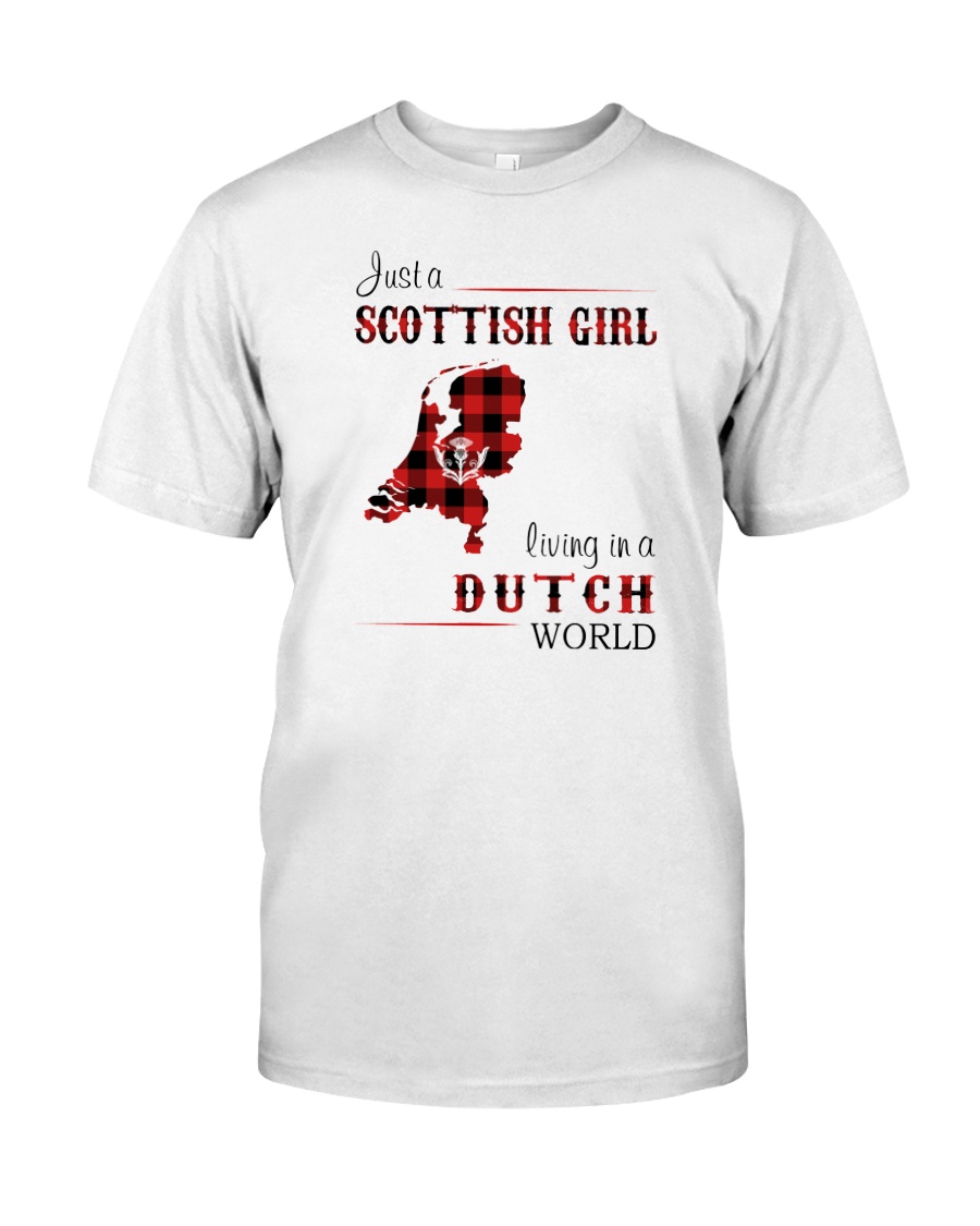 SCOTTISH GIRL LIVING IN DUTCH WORLD Classic T-Shirt