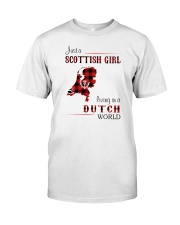 SCOTTISH GIRL LIVING IN DUTCH WORLD Classic T-Shirt front