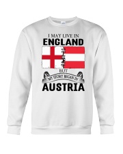 LIVE IN ENGLAND BEGAN IN AUSTRIA ROOT WOMEN Crewneck Sweatshirt thumbnail