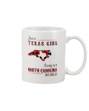 TEXAS GIRL LIVING IN NORTH CAROLINA WORLD Mug tile