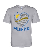 MY HEART AND SOUL LIVES IN PHILADELPHIA V-Neck T-Shirt thumbnail