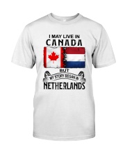 LIVE IN CANADA BEGAN IN NETHERLANDS Classic T-Shirt tile