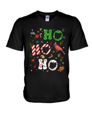 Ho Ho Ho Symbols Ohio V-Neck T-Shirt tile