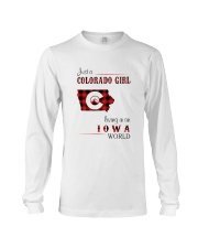 COLORADO GIRL LIVING IN IOWA WORLD Long Sleeve Tee thumbnail