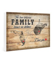 WEST VIRGINIA FLORIDA LOVE BETWEEN FAMILY 24x16 Gallery Wrapped Canvas Prints thumbnail