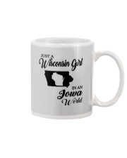 JUST A WISCONSIN GIRL IN AN IOWA WORLD Mug thumbnail