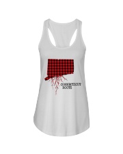 Connecticut Roots Red Pattern Ladies Flowy Tank tile