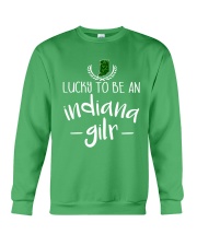 Lucky To Be Indiana Girl Crewneck Sweatshirt tile