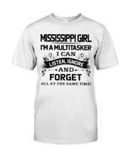 Mississippi Girl Listen Ignore Forget At The Same Time Classic T-Shirt tile