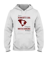 MINNESOTA GIRL LIVING IN SOUTH CAROLINA WORLD Hooded Sweatshirt thumbnail