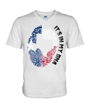 Texas It's In My DNA V-Neck T-Shirt tile