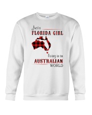 FLORIDA GIRL LIVING IN AUSTRALIAN WORLD Crewneck Sweatshirt tile