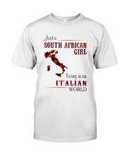 SOUTH AFRICAN GIRL LIVING IN ITALIAN WORLD Classic T-Shirt front